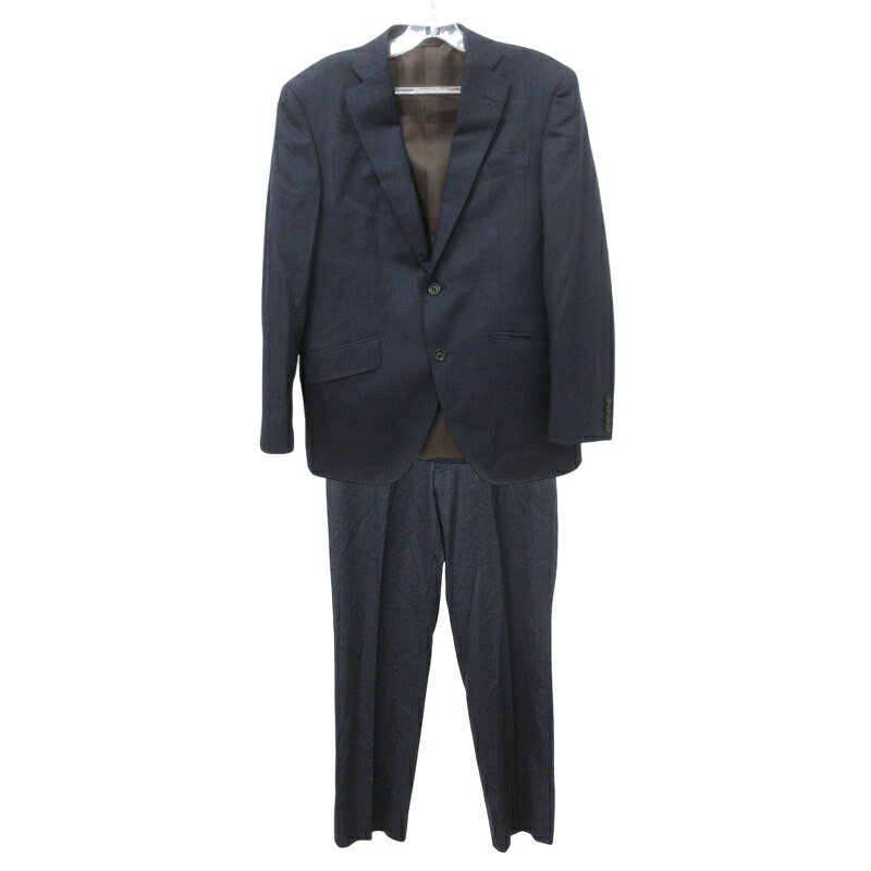 【中古】ミスタージュンコ Mr.JUNKO 美品 スーツ セットアップ ジャケット パンツ フォーマル A3 紺 ネイビー ■GY99 メンズ 【ベクトル 古着】 241211