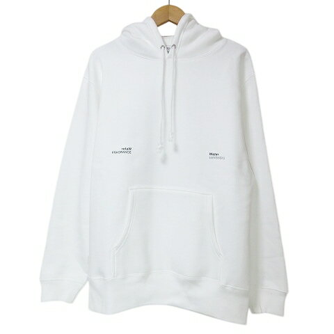 【中古】リトゥ retaW × フラグメント パーカー プルオーバー 長袖 裏起毛 ロゴ プリント L 白 ホワイト X メンズ 【ベクトル 古着】 250210