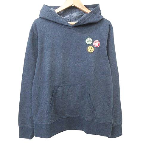 【中古】パタゴニア Patagonia 22FA キッズ ライトウェイト グラフィック フーディ スウェットシャツ トップス パーカー XXL 紺 ネイビー キッズ 【ベクトル 古着】 250207
