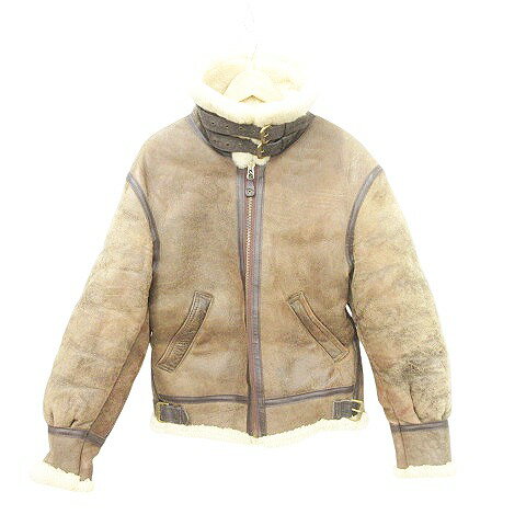 【中古】アヴィレックス AVIREX ヴィンテージ VINTAGE B-3 ムートン フライトジャケット アウター US製 34 約Sサイズ 茶 ブラウン メンズ 【ベクトル 古着】 250304 【中古】アヴィレックス AVIREX ヴィンテージ VINTAGE B-3 ムートン フライトジャケット アウター US製 34 約Sサイズ 茶 ブラウン メンズ 【ベクトル 古着】 250304