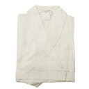 【中古】未使用品 フレッテ FRETTE タグ付き ナイトウェア ガウン シルク混 羽織り 薄手 ルームウエア イタリア製 XL アイボリー レディース 【ベク...