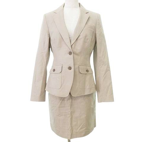 【中古】バナナリパブリック BANANA REPUBLIC スーツ セットアップ シングル ジャケット ミニスカート ストレッチ 4 ベージュ レディース 【ベクトル 古着】 250401 【中古】バナナリパブリック BANANA REPUBLIC スーツ セットアップ シングル ジャケット ミニスカート ストレッチ 4 ベージュ レディース 【ベクトル 古着】 250401