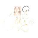 【中古】アクセサリー 9点 セット ピアス ヘアゴム リング 他 マルチカラー レディース 【ベクトル 古着】 250606