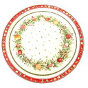 【中古】ビレロイ&ボッホ Villeroy & Boch 美品 クリスマスケーキプレート 大皿 Winter Bakery Delight 食器 直径32cm A0611 【ベクトル 古着】 250611