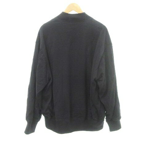 【中古】未使用品 コモリ COMOLI タグ付き 美品 24AW ウールニット ジップブルゾン アウター 日本製 2 Mサイズ 黒紺 ダークネイビー メンズ 【ベクトル 古着】 250622