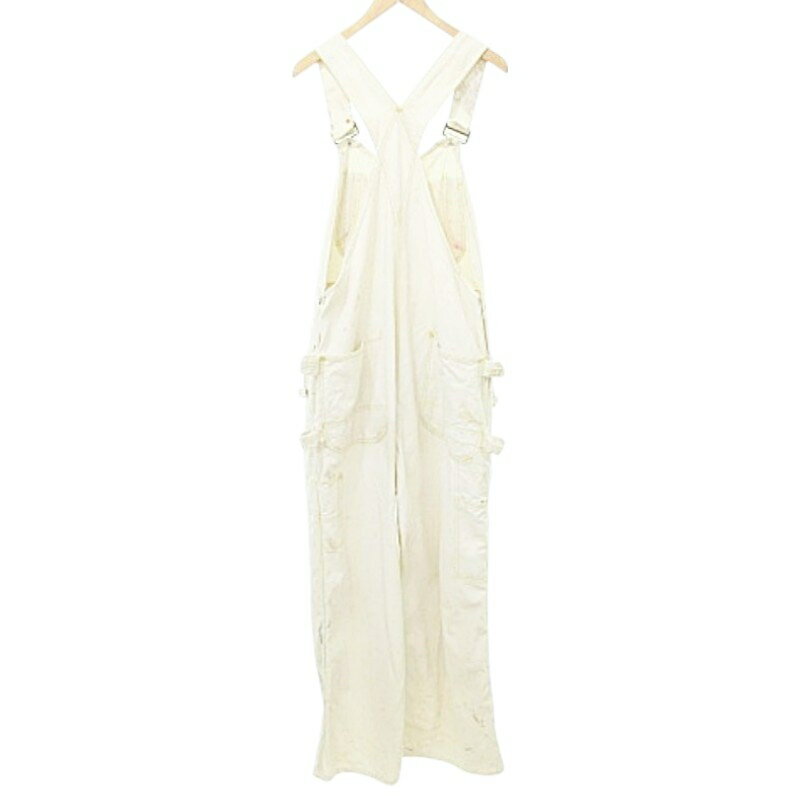 【中古】ペニーズ PENNYS 50s ヴィンテージ VINTAGE エプロンポケット オーバーオール 作業着 つなぎ アイボリー メンズ 【ベクトル 古着】 250702