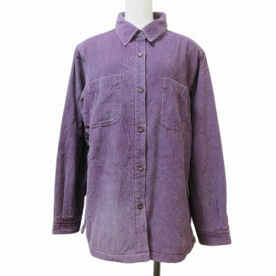 【中古】ウールリッチ WOOLRICH シャツ ジャケット 裏ボア コーデュロイ M 紫 パープル X レディース 【ベクトル 古着】 250716