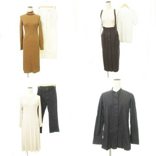 【中古】ユニクロ UNIQLO ジーユー GU 美品 S〜Mサイズ 7点セット おまとめ ワンピース シャツ ブラウ..