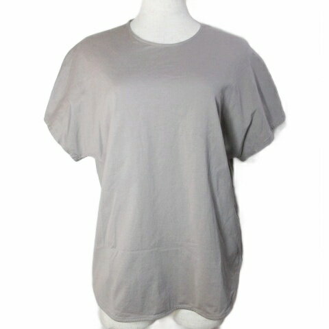 【中古】23区 オンワード樫山 美品 小さいサイズ カットソー フレンチスリーブ ドルマン 半袖 ラウンドカット 32 XS相当 グレー ■YHS6 /X レディース 【ベクトル 古着】 251010