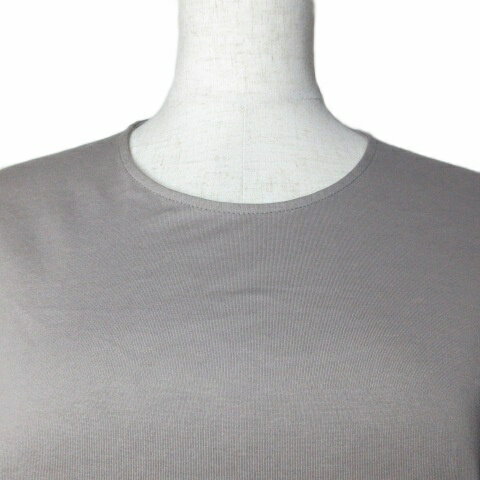 【中古】23区 オンワード樫山 美品 小さいサイズ カットソー フレンチスリーブ ドルマン 半袖 ラウンドカット 32 XS相当 グレー ■YHS6 /X レディース 【ベクトル 古着】 251010
