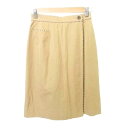 【中古】アクアスキュータム AQUASCUTUM 美品 ハーフ ショート パンツ ワイド 無地 薄手 9 約Mサイズ キャメル ■YHS7 レディース 【ベクトル 古着】 251015