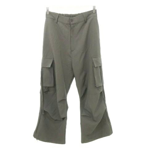 乐天商城 - 【中古】LILL パラシュート パンツ無地ウエストゴム 薄手 Lサイズ グレー ■GY99 レディース 【ベクトル 古着】 260114