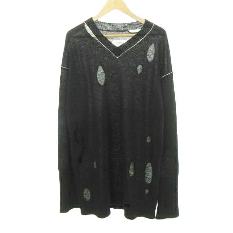 ����šۥ��२�ॷ�å��� �᥾��ޥ른���� MM6 Maison Margiela S52HA0251 22AW ����ѥ������뺮 �˥å� Ĺµ V�ͥå� ����...