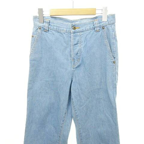 ブランド古着ベクトルプレミアム店の【中古】ミュベールワーク MUVEIL WORK 美品 バックリボン デニム ジーンズ ボタンフライ 日本製 34 ライトインディゴ ■TC レディース 【ベクトル 古着】 260210｜アングル3