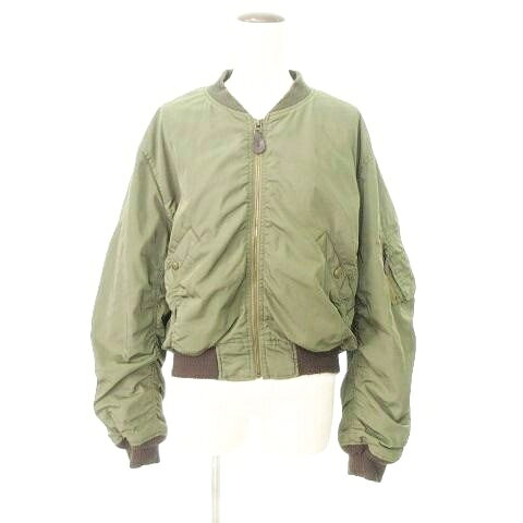 【中古】マウジー MOUSSY MA-1 ブルゾン ジャケット 3M THINSULATE F カーキ レディース 【ベクトル 古着】 260309