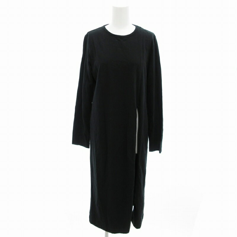 【中古】ファセッタズム FACETASM ワンピース スリット ロング 長袖 2 M 黒 ブラック /FF 0916 レディース 【ベクトル 古着】 240916