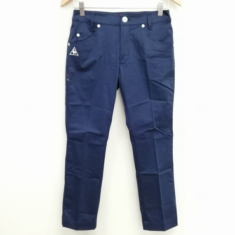 【中古】ルコックスポルティフ Le coq sportif QGL8307A ストレット ロング パンツ ゴルフウエア 美品 7 ネイビー レディース 【ベクトル 古着】 241030