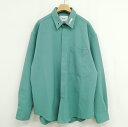 【中古】SAVANT SYNDROME S SY collar tip bar holde.r shirt シャツ トップス 長袖 L グリーン系 メンズ 【ベ...