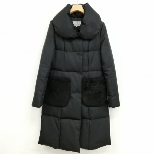 【中古】エムプルミエ M-Premier 17AW F226-003 ダウン コート ジャケット ショールカラー ボアポケット Aライン 34 ブラック レディース 【ベクトル 古着】 250312 【中古】エムプルミエ M-Premier 17AW F226-003 ダウン コート ジャケット ショールカラー ボアポケット Aライン 34 ブラック レディース 【ベクトル 古着】 250312