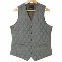 【中古】グリーンレーベルリラクシング ユナイテッドアローズ green label relaxing 美品 キルティングベスト ジレ プリマロフト 中綿 切替 ...