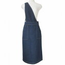 【中古】ザラ ZARA アシンメトリー デニム ジャンパー スカート ひざ丈 タイト XS 160/62A 紺 ネイビー X レディース 【ベクトル 古着】 2...