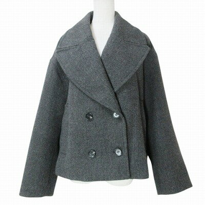【中古】ザラ ZARA ダブルブレストコート Pコート ピーコート ショート L 175/96A グレー X レディース 【ベクトル 古着】 250425 【中古】ザラ ZARA ダブルブレストコート Pコート ピーコート ショート L 175/96A グレー X レディース 【ベクトル 古着】 250425