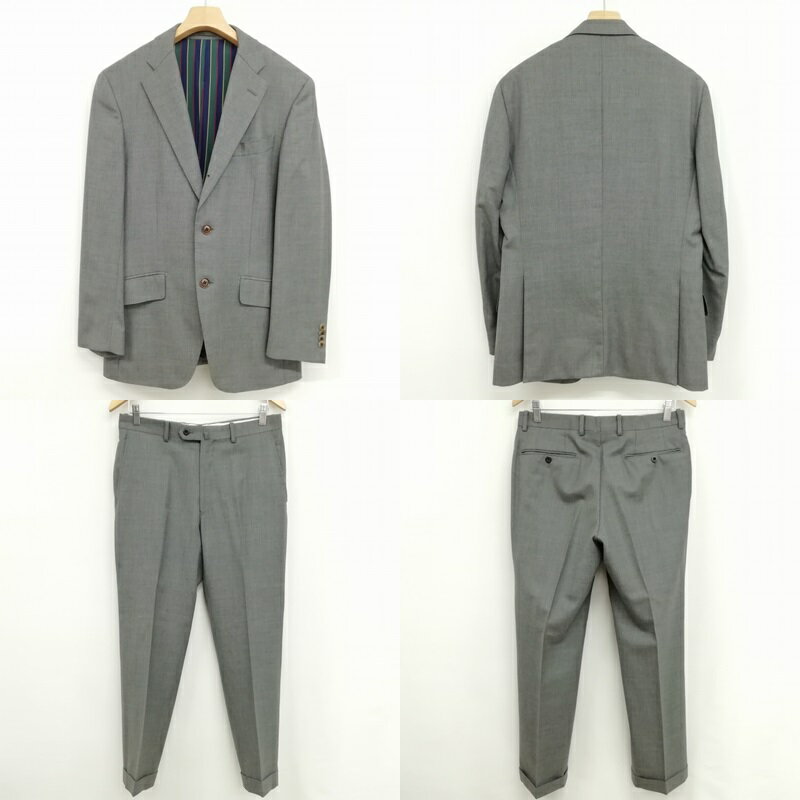 【中古】ONLY オンリー シングル 段返り 3B スーツ セットアップ ジャケット スラックス グレー メンズ 【ベクトル 古着】 250508