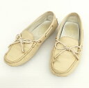 【中古】トッズ TOD'S ドライビングシューズ モカシン スリッポン 36 ベージュ系 レディース 【ベクトル 古着】 250617