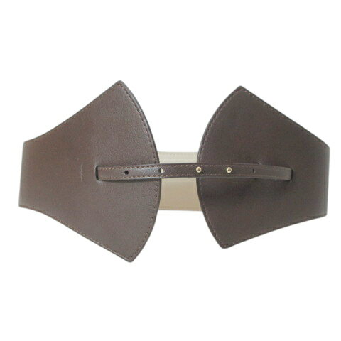 【中古】セルフォード CELFORD 美品 ベルト ワイド 幅広 サッシュベルト フェイクレザー 茶 ブラウン /X レディース 【ベクトル 古着】 251118