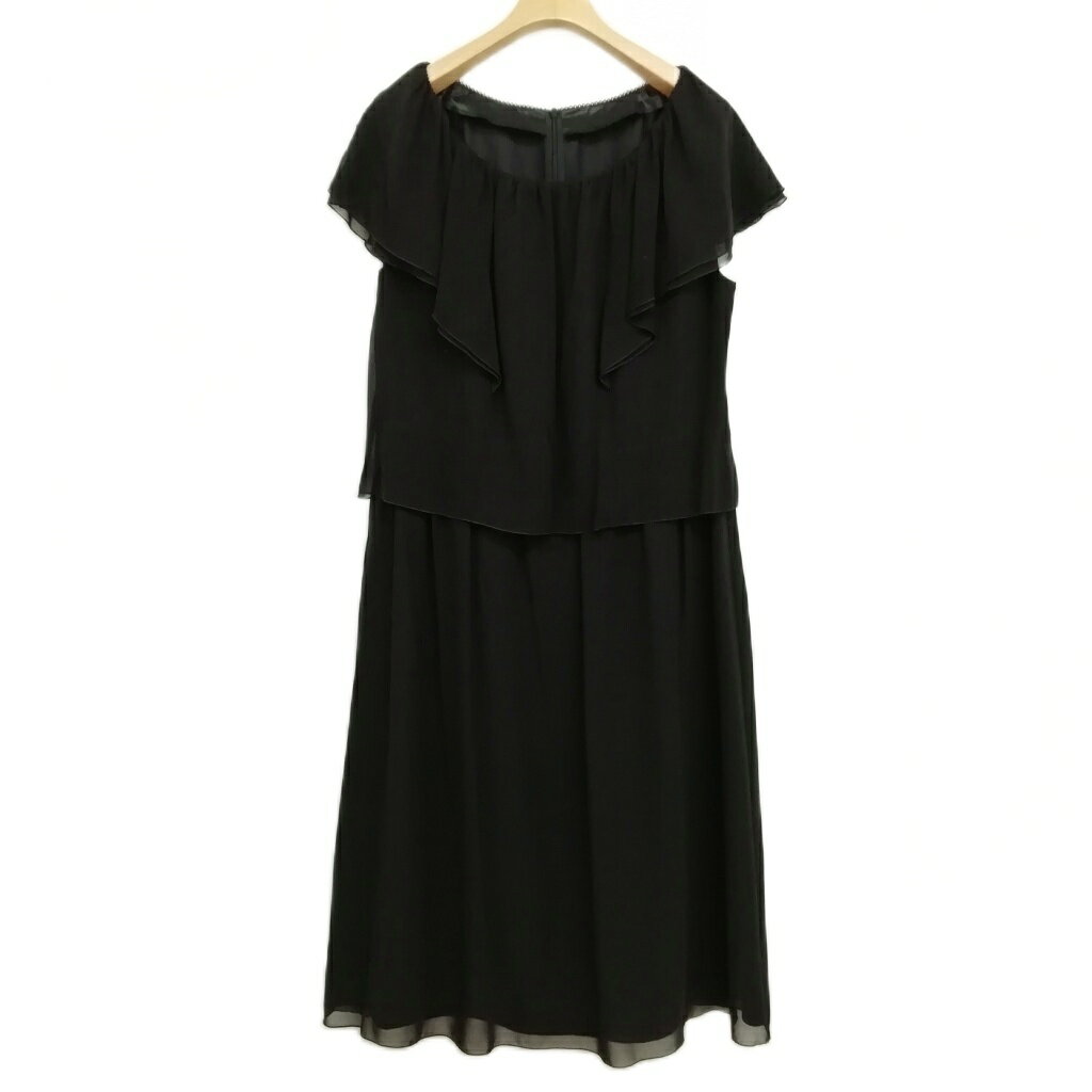 【中古】Rifanne Liz リファンネリズ 東京ソワール フォーマル アンサンブル スーツ セットアップ ワンピース ジャケット 美品 15 ブラック グレー 【ベクトル 古着】 251001