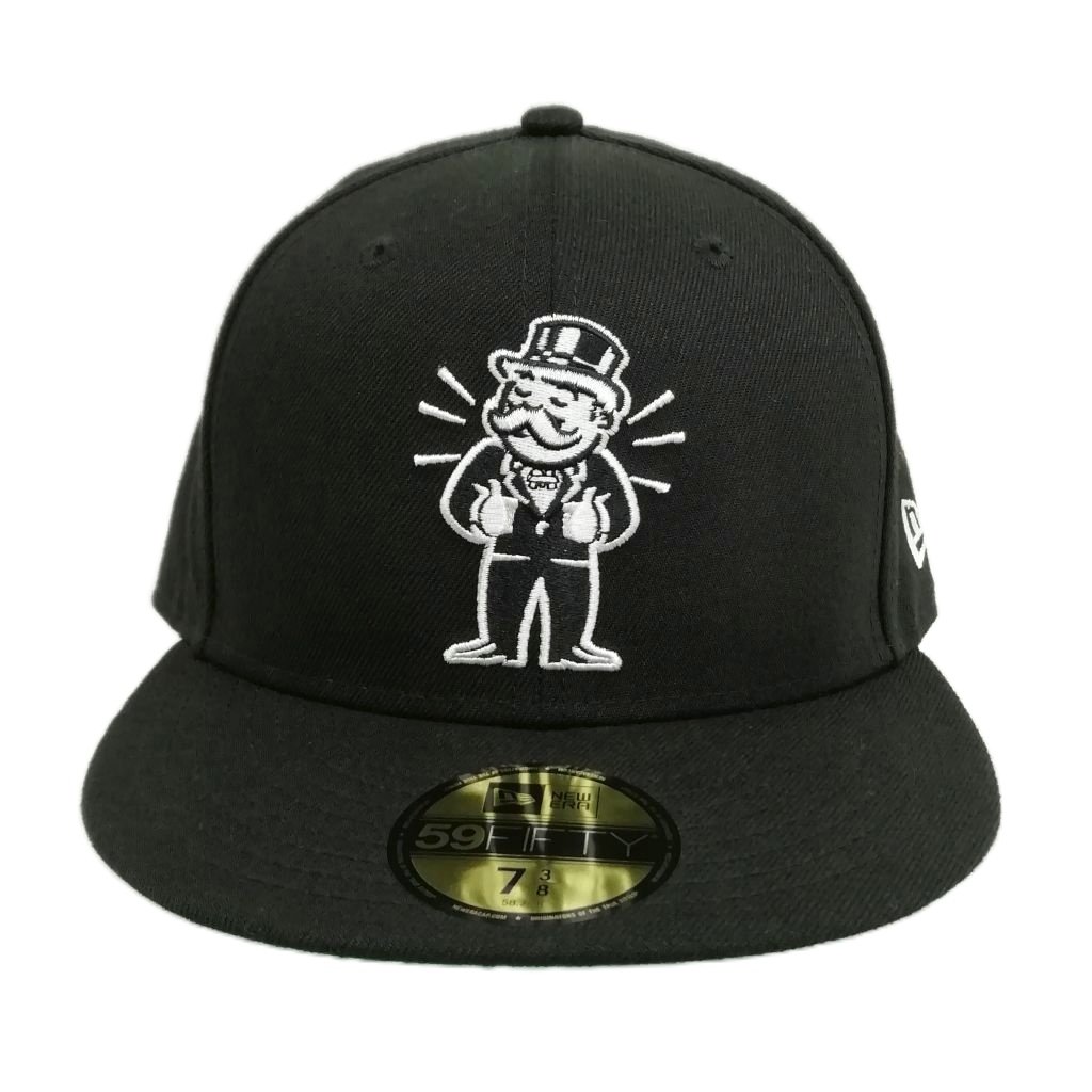 【中古】ニューエラ NEW ERA × HASBRO MONOPOLY モノポリー ベースボール キャップ 7 3/8 58.7cm ブラック メンズ 【ベクトル 古着】 251003
