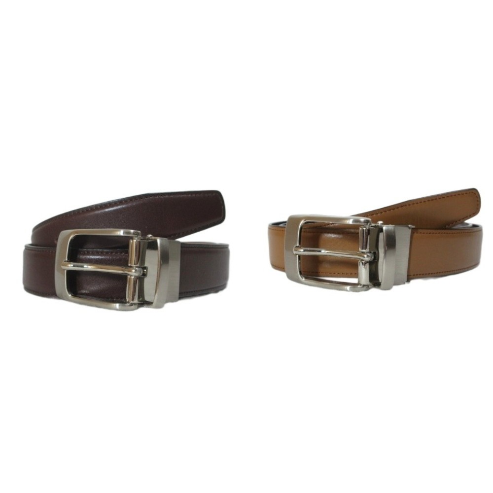 【中古】タケオキクチ TAKEO KIKUCHI リバーシブル レザー ドレスベルト ブラウン系 /X メンズ 【ベクトル 古着】 251117