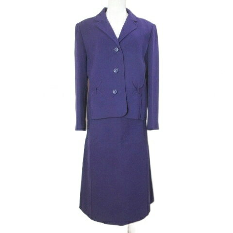 【中古】EDITION COUTURE PARIS アトリエ フランセ スーツ セットアップ ジャケット スカート ひざ丈 ..