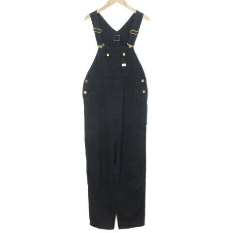 【中古】リー LEE LL1184 オーバーオール サロペット テーパード S 黒 ブラック /X レディース 【ベクトル 古着】 251111