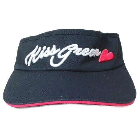 【中古】未使用品 キスオンザグリーン kiss on the green サンバイザー 帽子 ゴル...