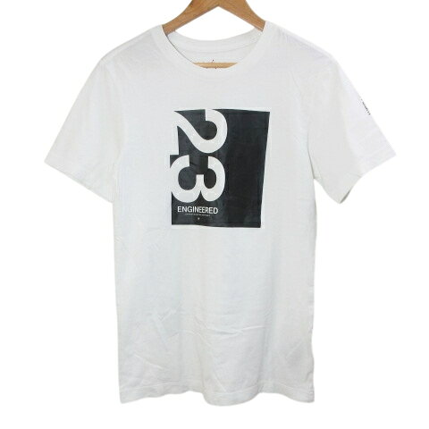 ナイキ NIKE エア ジョーダン AIR JORDAN 23 ENGINEERED Tシャツ カットソー 19SS 半袖 プリント クルーネック XS 白 ホワイト AT8817 /X メンズ 260320