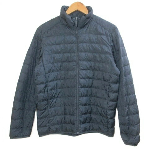 【中古】ユニクロ UNIQLO 18AW ウルトラライトダウンジャケット ジップアップ スタンドカラー ナイロン M 紺 ネイビー 311-409323 /X メンズ 【ベクトル 古着】 260426