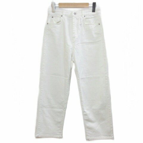 [Used] Max Mara Weekend Line Lei White Denim Pants Jeans High Waist Stretch W30 38 (equivalent to M) White /X Women's [Vector Used Clothing] 260424