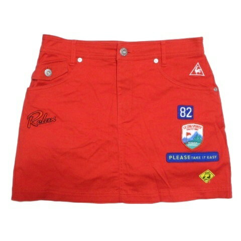 【中古】ルコックスポルティフ le coq sportif GOLF COLLECTION ミニスカート スコート インナーパンツ付き ゴルフウェア ワッペン 刺? 9 M相当 赤 レッド /X レディース 【ベクトル 古着】 260509ブランドルコックスポルティフ le coq sportif表記サイズ9(M相当)実寸サイズウエスト：71cm　ヒップ：84cm　スカート丈：36cm　　素材本体 綿97%、ポリウレタン3% キュロット 織物部 綿97%、ポリウレタン3% メッシュ部 ポリエステル100%色赤 レッド仕様透け感：なし 裏地：インナーパンツ付き 伸縮性：あり 光沢感：なし 生地の厚さ：普通 ジップフライ スリットポケット、ヒップポケットあり状態全てのポケット口、インナーパンツの裾に薄い擦れ、シワがございます。 その他に目立ったダメージはなく、問題なくご使用いただける商品です。 ※あくまでも中古品ですので掲載写真や記載内容をご確認いただき、ご理解の上ご購入ください。商品のお問い合わせの回答を休止しております。＊各商品ページの商品詳細等をご確認の上ご購入ください。【中古】ルコックスポルティフ le coq sportif GOLF COLLECTION ミニスカート スコート インナーパンツ付き ゴルフウェア ワッペン 刺? 9 M相当 赤 レッド /X レディース 【ベクトル 古着】 260509状態ランク　”AB”詳細については、下記および「状態ランクについて」ページをご覧ください。未使用・新品の商品ほぼ新品同様の商品使用感が少なく、かなり状態の良い商品使用感はあるが、傷や汚れの少ない商品使用感の他、傷や汚れが見られる商品かなり大きな傷みがある難あり商品※S〜CランクはUSED品となりますので、使用感をご理解の上でご入札下さい。状態ランクについてinformationブランドルコックスポルティフ le coq sportif表記サイズ9(M相当)実寸サイズウエスト：71cm　ヒップ：84cm　スカート丈：36cm　　素材本体 綿97%、ポリウレタン3% キュロット 織物部 綿97%、ポリウレタン3% メッシュ部 ポリエステル100%色赤 レッド仕様透け感：なし 裏地：インナーパンツ付き 伸縮性：あり 光沢感：なし 生地の厚さ：普通 ジップフライ スリットポケット、ヒップポケットあり状態全てのポケット口、インナーパンツの裾に薄い擦れ、シワがございます。 その他に目立ったダメージはなく、問題なくご使用いただける商品です。 ※あくまでも中古品ですので掲載写真や記載内容をご確認いただき、ご理解の上ご購入ください。商品のお問い合わせの回答を休止しております。＊各商品ページの商品詳細等をご確認の上ご購入ください。本商品は一点物です他サイトや店舗にて販売している商品です。多少のお時間差にて欠品になることもございます。予めご了承頂ますようお願い致します。ベクトル・サイズガイドはこちらこの商品と同じブランドの商品を見る