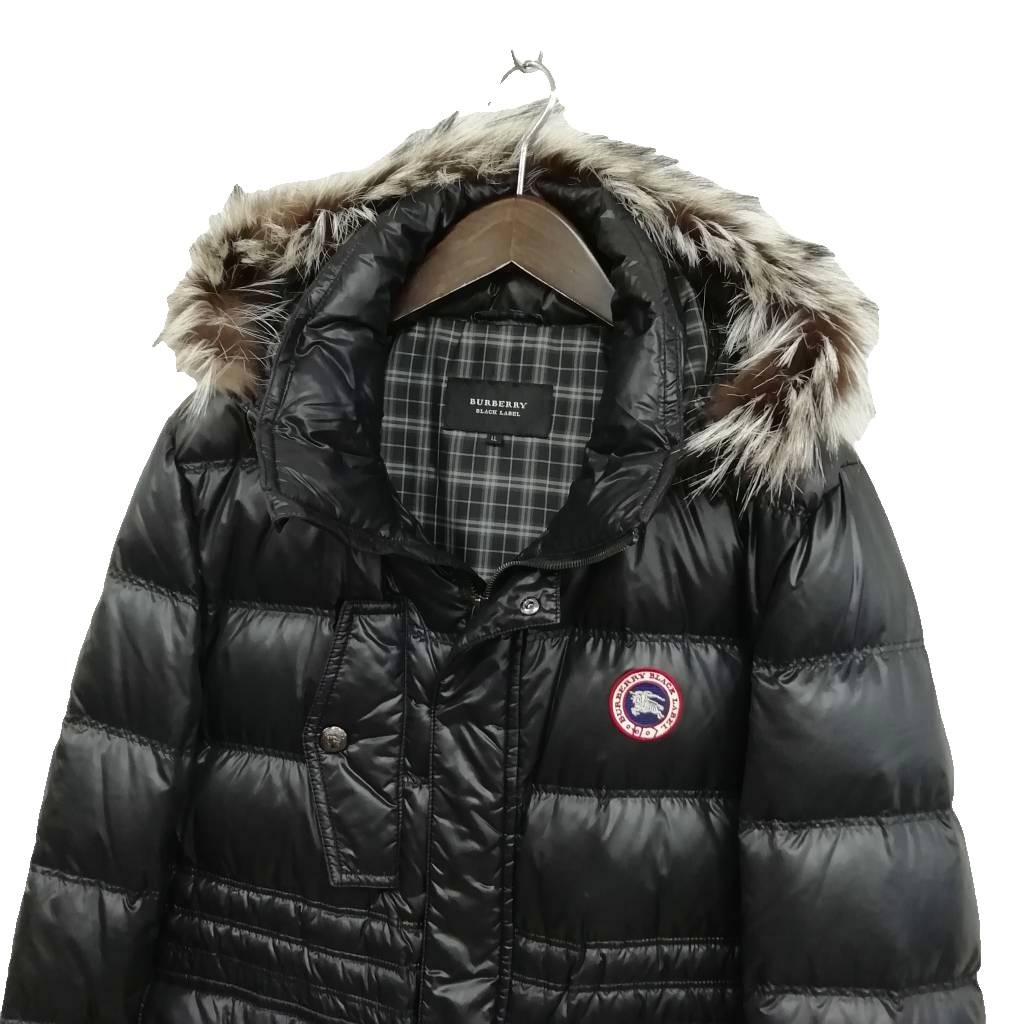 中古 バーバリーブラックレーベル BURBERRY BLACK LABEL ダウンジャケット ダウンパーカー LL ブラック メ vectorpremium-19136147 ブランド古着ベクトルプレミアム店 サンプル画像2