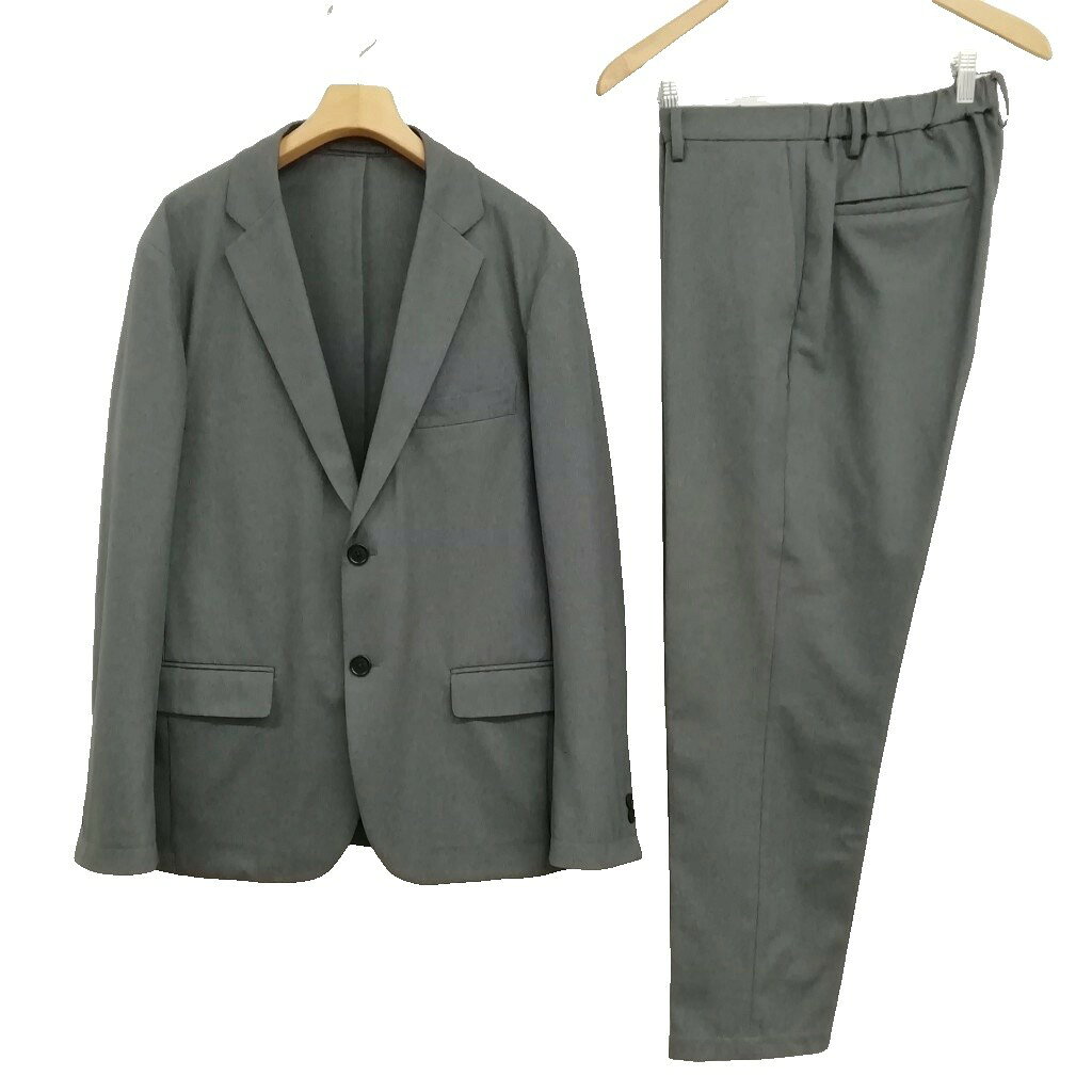 【中古】ユナイテッドアローズ UNITED ARROWS COZY シングル 2B スーツ セットアップ ジャケット スラックス L グレー メンズ 【ベクトル 古着】 260626