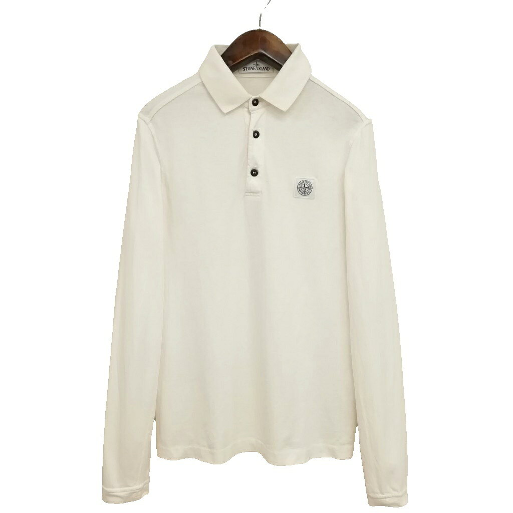 【STONE 】ポロシャツ ホワイト L ほぼ未使用 楽天市場】stone island 中古（ポロシャツ｜トップス）：メンズ