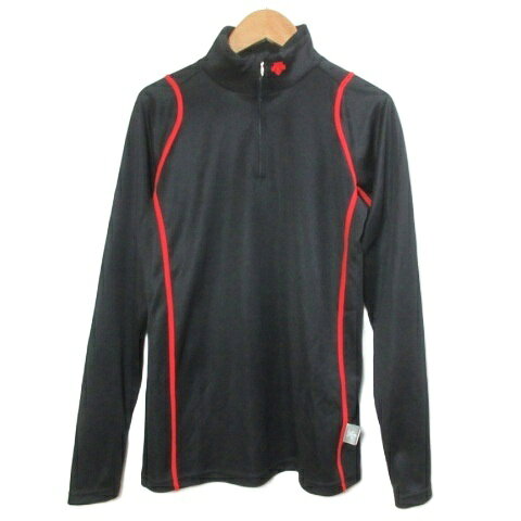 【中古】デサント DESCENTE キッズ アンダーシャツ ウインタースポーツ ハーフジップ ハイネック ロゴ刺? 男の子 160 ブラック レッド DUS-1463J /X キッズ 【ベクトル 古着】 260831ブランドデサント DESCENTE表記サイズ160実寸サイズ身幅：41cm　着丈：61cm　ゆき丈：79cm　　素材ポリエステル100%色黒 ブラック 赤 レッド仕様透け感：なし 裏地：なし 伸縮性：あり 光沢感：なし 生地の厚さ：普通 状態左腕に糸引き、サイド裾のネームタグにネーム記載がございます。 その他に目立ったダメージはなく、問題なくご使用いただける商品です。 ※あくまでも中古品ですので掲載写真や記載内容をご確認いただき、ご理解の上ご購入ください。備考品番：DUS-1463J商品のお問い合わせの回答を休止しております。＊各商品ページの商品詳細等をご確認の上ご購入ください。【中古】デサント DESCENTE キッズ アンダーシャツ ウインタースポーツ ハーフジップ ハイネック ロゴ刺? 男の子 160 ブラック レッド DUS-1463J /X キッズ 【ベクトル 古着】 260831状態ランク　”AB”詳細については、下記および「状態ランクについて」ページをご覧ください。未使用・新品の商品ほぼ新品同様の商品使用感が少なく、かなり状態の良い商品使用感はあるが、傷や汚れの少ない商品使用感の他、傷や汚れが見られる商品かなり大きな傷みがある難あり商品※S〜CランクはUSED品となりますので、使用感をご理解の上でご入札下さい。状態ランクについてinformationブランドデサント DESCENTE表記サイズ160実寸サイズ身幅：41cm　着丈：61cm　ゆき丈：79cm　　素材ポリエステル100%色黒 ブラック 赤 レッド仕様透け感：なし 裏地：なし 伸縮性：あり 光沢感：なし 生地の厚さ：普通 状態左腕に糸引き、サイド裾のネームタグにネーム記載がございます。 その他に目立ったダメージはなく、問題なくご使用いただける商品です。 ※あくまでも中古品ですので掲載写真や記載内容をご確認いただき、ご理解の上ご購入ください。備考品番：DUS-1463J商品のお問い合わせの回答を休止しております。＊各商品ページの商品詳細等をご確認の上ご購入ください。本商品は一点物です他サイトや店舗にて販売している商品です。多少のお時間差にて欠品になることもございます。予めご了承頂ますようお願い致します。ベクトル・サイズガイドはこちらこの商品と同じブランドの商品を見る