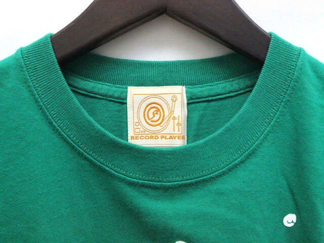 【中古】RECORD PLAYER レコードルアー Tシャツ プリント 半袖 M 緑 グリーン /Z メンズ 【ベクトル 古着】 210317