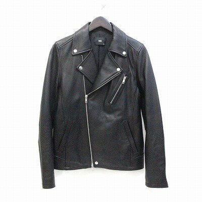 【中古】ハレ HARE ジャケット ダブルライダース ブルゾン ラムレザー 羊革 S 黒 ブラック /O 【ベクトル 古着】 211227 【中古】ハレ HARE ジャケット ダブルライダース ブルゾン ラムレザー 羊革 S 黒 ブラック /O 【ベクトル 古着】 211227