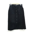 【中古】アメリカンホリック AMERICAN HOLIC ベイカースカート コーデュロイ M 黒 ブラック /Z レディース 【ベクトル 古着】 220907