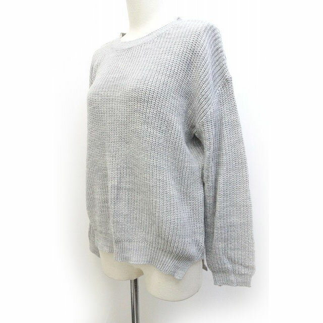【中古】コウベレタス KOBE LETTUCE ニット セーター シンプル 長袖 グレー /Z レディース 【ベクトル 古着】 220928