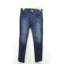 【中古】バックナンバー BACK NUMBER スキニーパンツ ストレッチ デニムルック 28 ネイビー /Z レディース 【ベクトル 古着】 221003