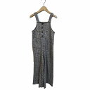【中古】ザラ ZARA 子供服 オーバーオール サロペット チェック 140 グレー /AG キッズ 【ベクトル 古着】 230321