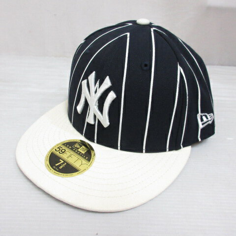 【中古】未使用品 ニューエラ NEW ERA 59FIFTY 5950 MLB ニューヨーク ヤンキース ベースボール キャッ..